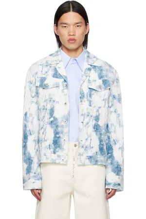 Feng Chen Wang Blue & White Printed Jacket