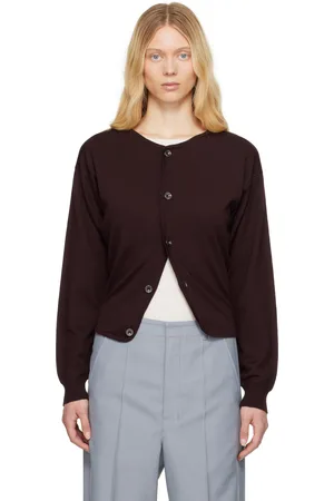 LEMAIRE Burgundy Fitted Cardigan