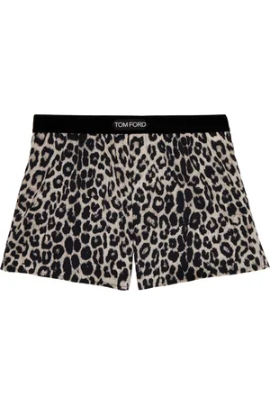 Tom Ford Black & Beige Silk Boxers