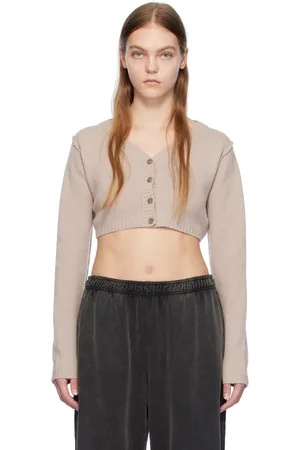 Acne Studios Beige Brushed Cardigan