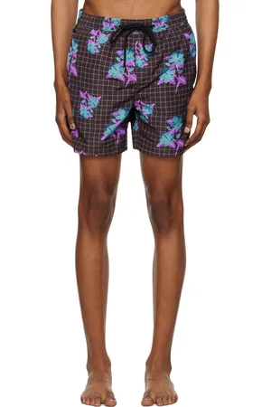KSUBI Brown Low Res Swim Shorts