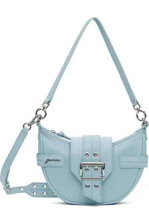 Ganni Blue Small Bucky Crossbody Bag