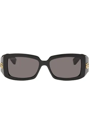 Gucci Black Rectangular Sunglasses
