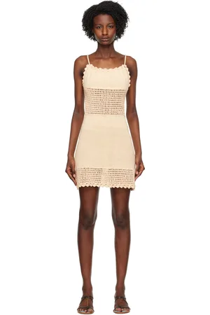 THE GARMENT Beige Halter Minidress
