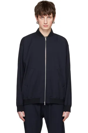 BARENA Navy Tofolo Stragia Bomber Jacket
