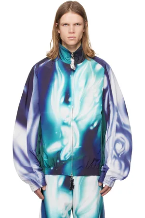 Gerrit Jacob Blue Printed Track Jacket