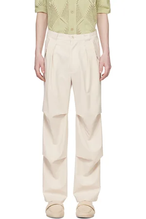 AFTER PRAY Beige Technical Trousers
