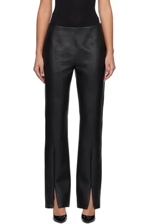 Stand Studio Black Nicolette Faux-Leather Pants