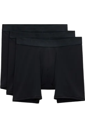 SKIMS Three-Pack Black Stretch 5 Boxer Briefs