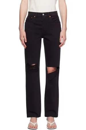 RE/DONE Black High-Rise Loose Jeans