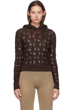Isa Boulder Brown Fudgy Sloping Hoodie