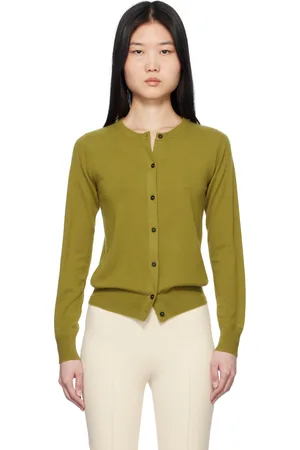 Arch4 Green Nappa Cardigan