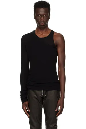 Rick Owens Black Porterville Ziggy Banana Tank Top