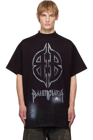 Balenciaga Black Metal BB Stencil T-shirt