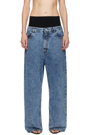 Alaïa Blue Knit Band Jeans