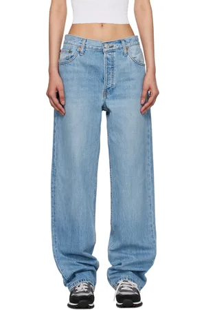 RE/DONE Indigo Loose Long Jeans