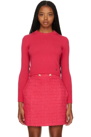 VALENTINO Pink Cropped Sweater