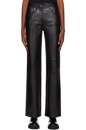 Stand Studio Black Sandy Leather Trousers