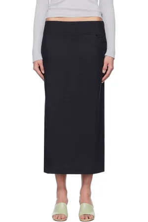 Paloma Wool Navy Olya Maxi Skirt