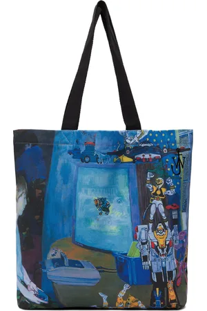 J.W.Anderson Blue Canvas Shopper Tote