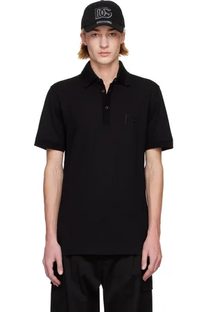 Dolce & Gabbana Black DG Embroidery Polo