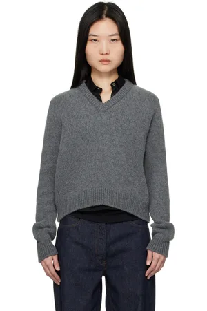 &Daughter Gray Glenn V-neck Sweater