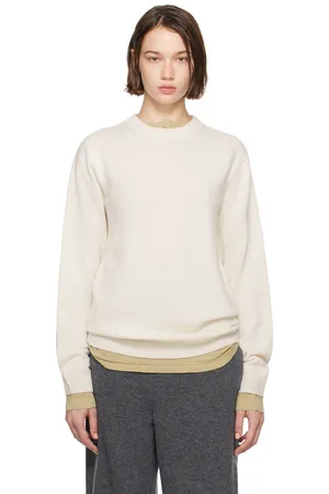 Guest In Residence White Allday Crew Sweater