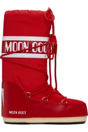 Moon Boot Red Icon Nylon Boots
