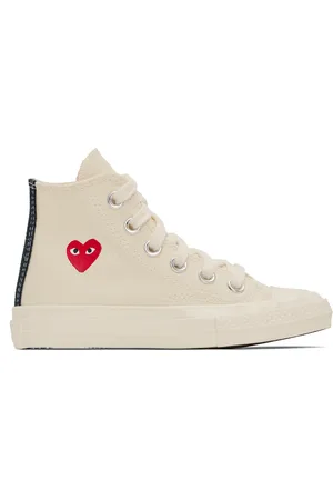 Comme des Garçons Kids Beige Converse Edition Chuck 70 High Top Sneakers
