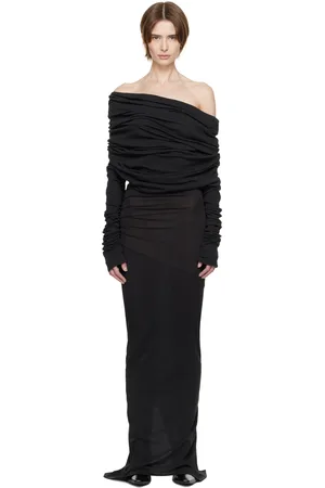 Entire Studios Black Bound Midi Dress
