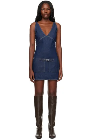 Gimaguas Blue Blanca Denim Minidress