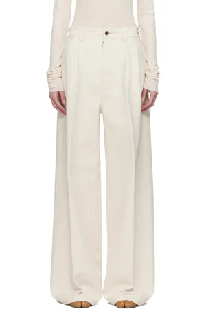 Maison Margiela Off-White Pleat Jeans