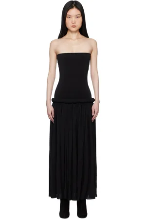 Alaïa Black Strapless Maxi Dress