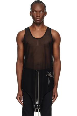 Rick Owens Black Champion Edition Basketball Tank Top