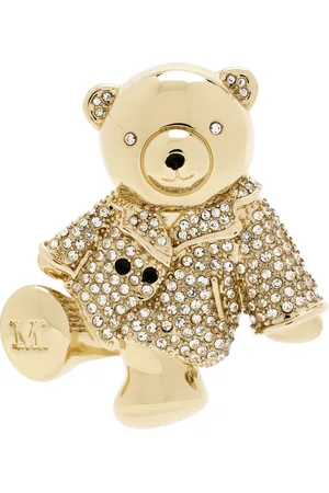 Max Mara Gold Shiny Bear Brooch