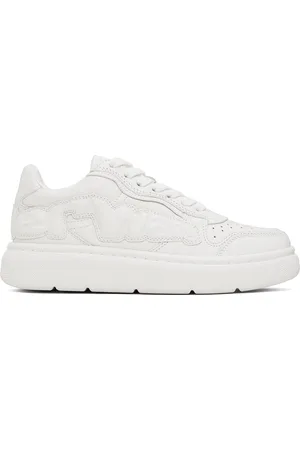 Alexander Wang White Puff Pebble Leather Sneakers