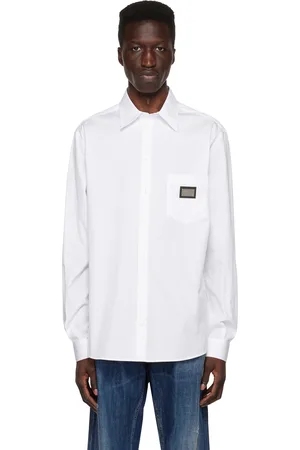 Dolce & Gabbana White Plaque Shirt