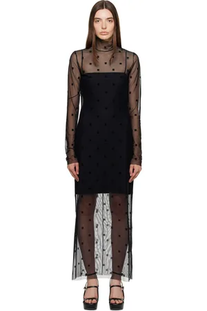 Givenchy Black Sheer Maxi Dress