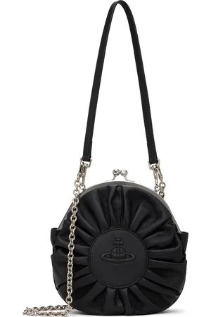 Vivienne Westwood Black Rosie Circle Frame Crossbody Bag