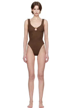 Hunza G Brown Celine Swimsuit