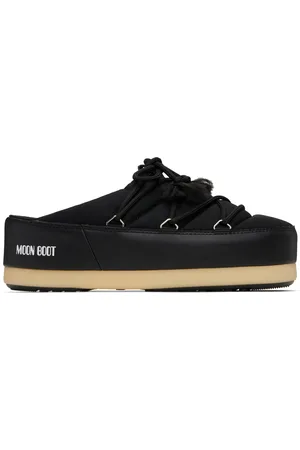 Moon Boot Black New Icon Nylon Mules