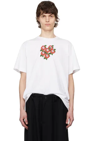 Simone Rocha Cluster Rose Logo Print Short Sleeve T-shirt