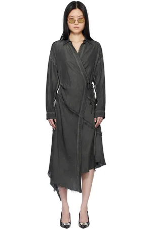 Diesel Gray D-Raven-Q1 Midi Dress