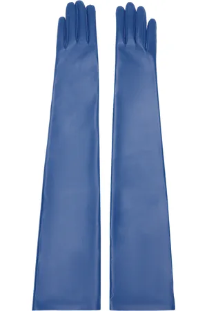 The Row Blue Simon Gloves