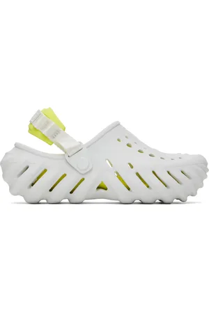 Crocs White & Yellow Echo Clogs