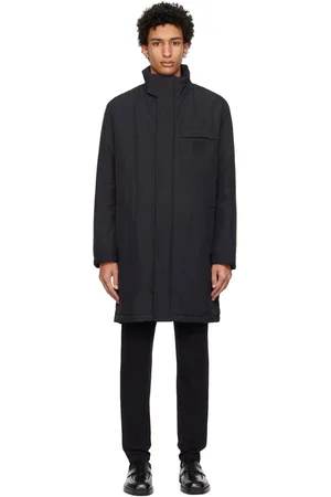 HUGO BOSS Black Stacked Coat