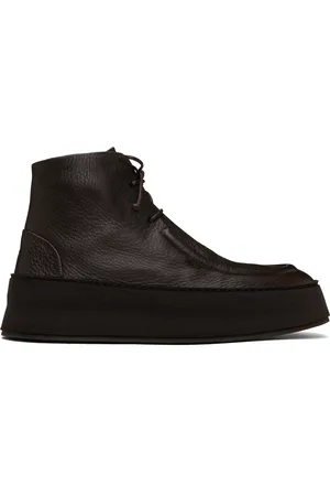 MARSÈLL SSENSE Exclusive Brown Cassapana Ankle Boots