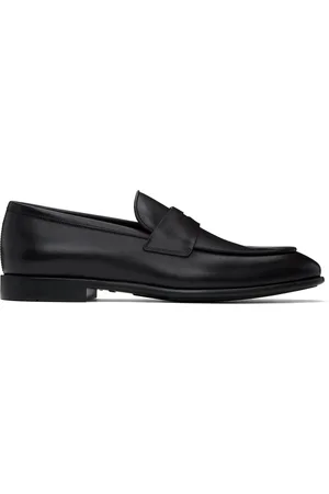 Salvatore Ferragamo Black Penny Loafers