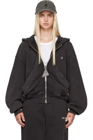 The Attico Black Faded Hoodie