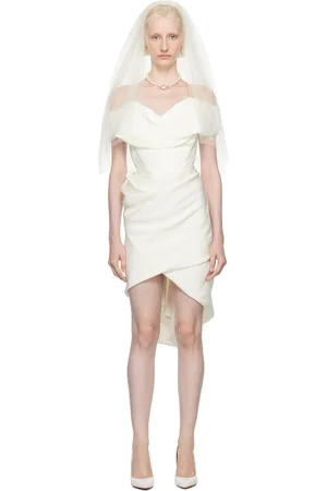 Vivienne Westwood SSENSE Exclusive White Greta Minidress